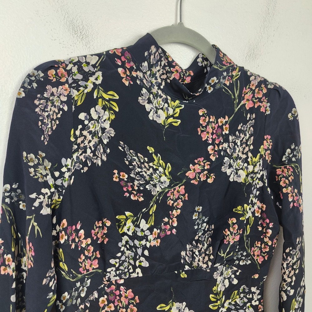 Stone Cold Fox Black Floral Long Sleeve Dress - Picture 3 of 9